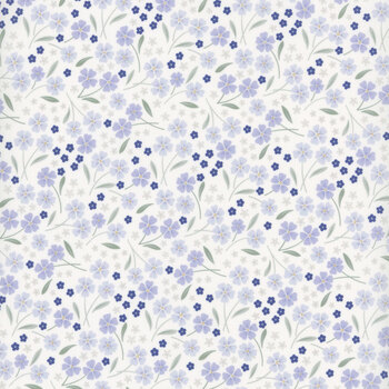 Forever Blooms CC64-1 White by Cassandra Connolly for Lewis & Irene, Image