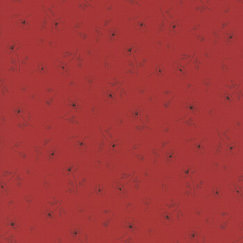 Forever Blooms CC63-2 Scarlet by Cassandra Connolly for Lewis & Irene, Image