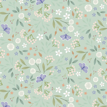 Sky Garden LEICC57-1 Misty Jade by Cassandra Connolly for Lewis & Irene, Image