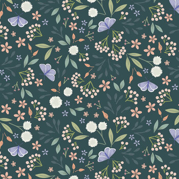 Sky Garden LEICC57-3 Deep Teal by Cassandra Connolly for Lewis & Irene, Image