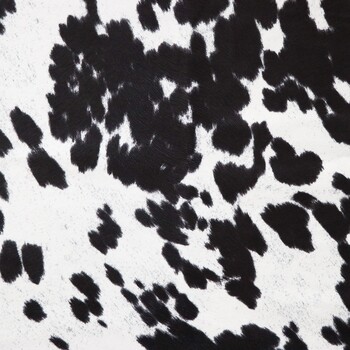 Cow Cream Black 5 Yards - Sallie Tomato Faux Fur, Image