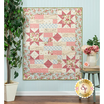  Comfort of Psalms Quilt Kit - Just Rosy, Image