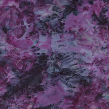 Bali Batiks - Wisteria Blooms 844-394 Merlot by Hoffman Fabrics, Image