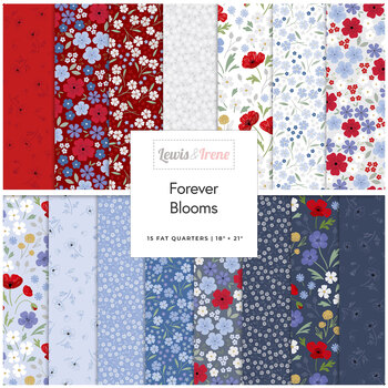 Forever Blooms  15 FQ Set by Cassandra Connolly for Lewis & Irene, Image