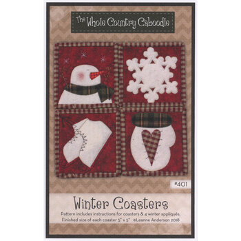 Winter Coasters Pattern by The Whole Country Caboodle, Image