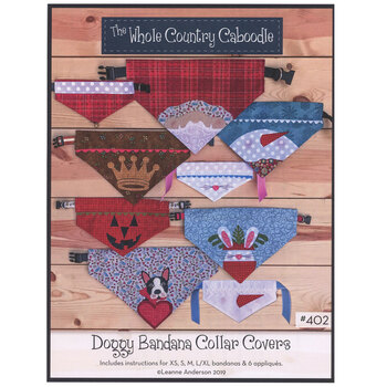 Doggy Bandana Collar Covers Pattern by The Whole Country Caboodle, Image