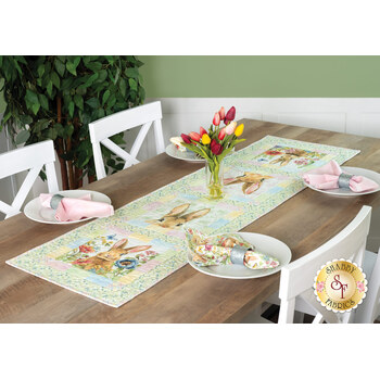  Bunnies & Blooms Table Runner Kit, Image