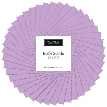 Bella Solids  Charm Pack 9900PP-66 Lilac by Moda Fabrics, Image