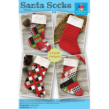 Santa Socks Pattern, Image