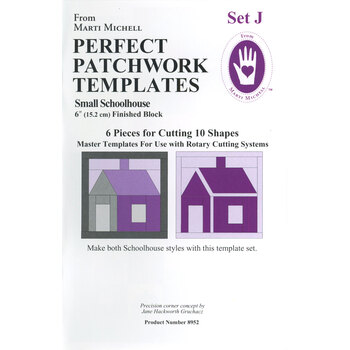 Perfect Patchwork Templates - Small Schoolhouse - Set J #8952, Image