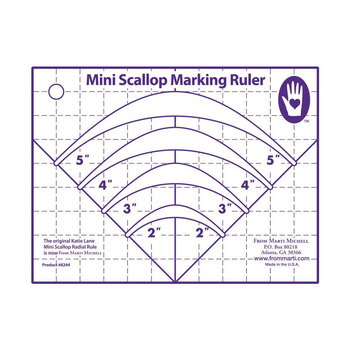 Mini Scallop Marking Ruler #8244, Image