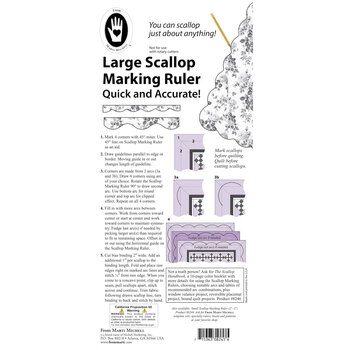 Large Scallop Marking Ruler #8245, Image