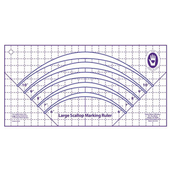 Large Scallop Marking Ruler #8245, Image