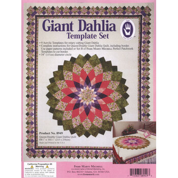 Giant Dahlia Template Set #8949, Image