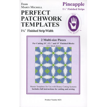 Perfect Patchwork Templates - Pineapple 1 1/4