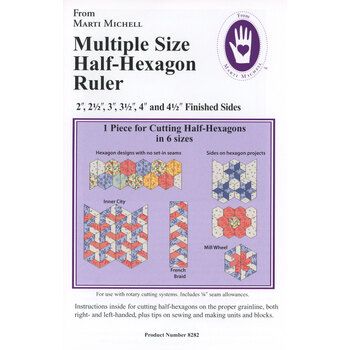 Multiple Size Half-Hexagon Ruler #8282, Image