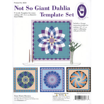 Not So Giant Dahlia Template Set #8034, Image