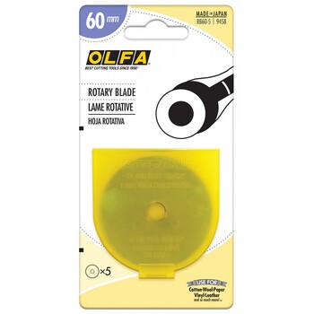 Olfa 60mm Rotary Blade - 5ct, Image