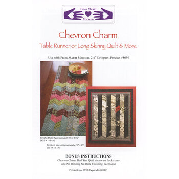 Strippity Do-Dah: Chevron Charm Quilt Pattern, Image