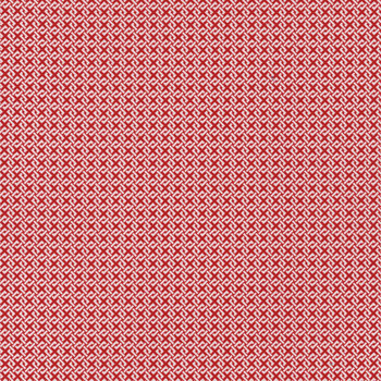 Essentials Criss Cross Two 85582-113 White/Red by Wilmington Prints, Image