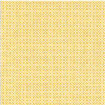 Essentials Criss Cross Two 85582-115 White/Bright Yellow by Wilmington Prints, Image