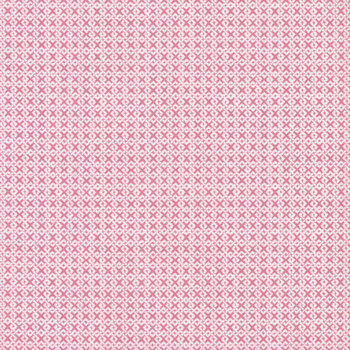 Essentials Criss Cross Two 85582-131 White/Bubble Gum Pink by Wilmington Prints, Image