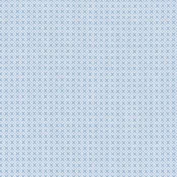 Essentials Criss Cross Two 85582-141 White/Baby Blue by Wilmington Prints, Image