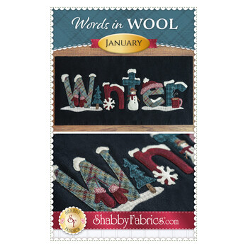 Words in Wool Mat Pattern - January - Winter, Image