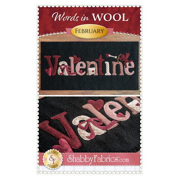 Words in Wool Mat Pattern - February - Valentine, Image