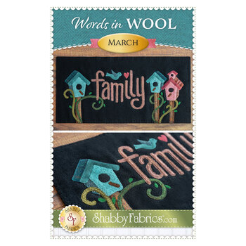 Words in Wool Mat Pattern - March - Family, Image