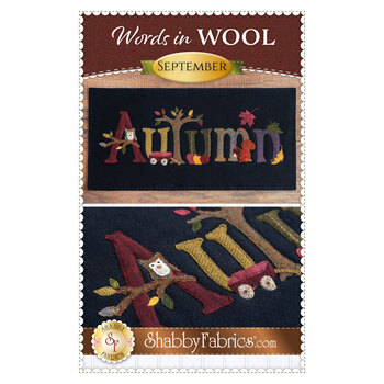 Words in Wool Mat Pattern - September - Autumn, Image