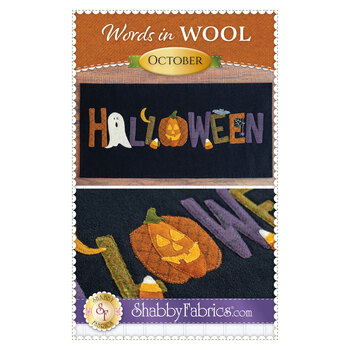 Words in Wool Mat Pattern - October - Halloween, Image