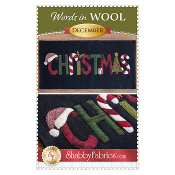 Words in Wool Mat Pattern - December - Christmas, Image