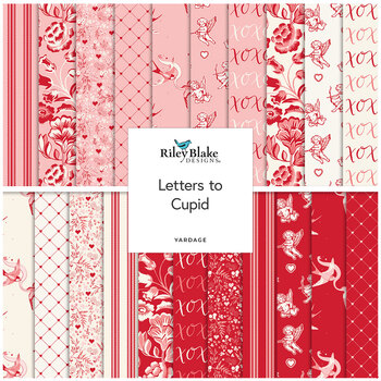 Letters to Cupid  Yardage by My Mind's Eye for Riley Blake Designs, Image