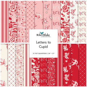 Letters to Cupid  21 FQ Set by My Mind's Eye for Riley Blake Designs, Image