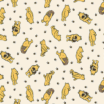 Winnie the Pooh C17002-CREAM by Echo Park Paper Co. for Riley Blake Designs, Image