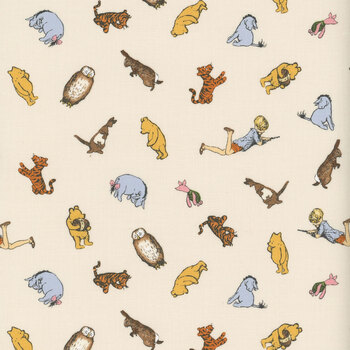 Winnie the Pooh C17003-CREAM by Echo Park Paper Co. for Riley Blake Designs, Image