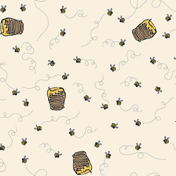 Winnie the Pooh C17004-CREAM by Echo Park Paper Co. for Riley Blake Designs, Image
