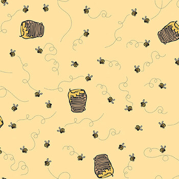 Winnie the Pooh C17004-SUNSHINE by Echo Park Paper Co. for Riley Blake Designs, Image