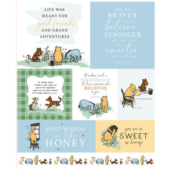 Winnie the Pooh P17006-PANEL Panel by Echo Park Paper Co. for Riley Blake Designs, Image