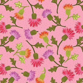 Zinnias CD16692-PINK by Lila Tueller for Riley Blake Designs, Image