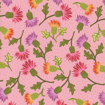 Zinnias CD16692-PINK by Lila Tueller for Riley Blake Designs, Image
