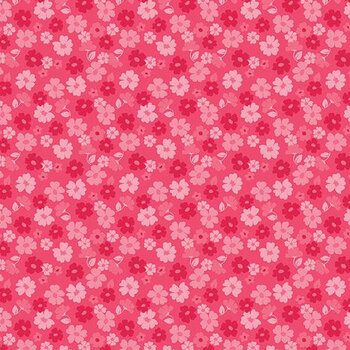 Zinnias C16695-HOTPINK by Lila Tueller for Riley Blake Designs, Image