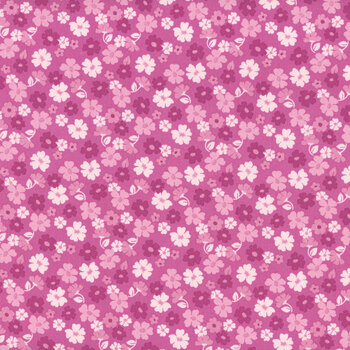 Zinnias C16695-PURPLE by Lila Tueller for Riley Blake Designs, Image