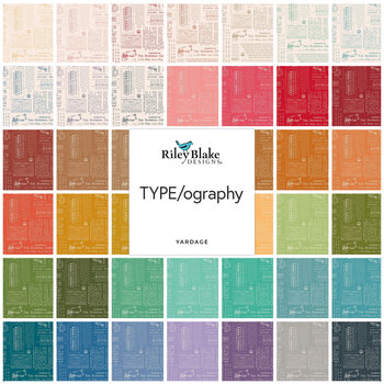 TYPE/ography  Yardage by Lori Holt for Riley Blake Designs, Image