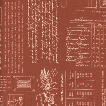 TYPE/ography C16850-TERRACOTTA by Lori Holt for Riley Blake Designs, Image