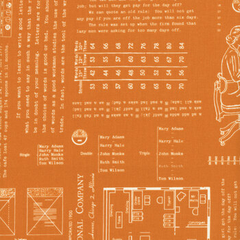 TYPE/ography C16850-SQUASH by Lori Holt for Riley Blake Designs, Image