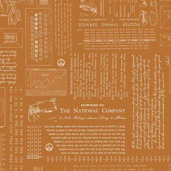 TYPE/ography C16850-CARAMEL by Lori Holt for Riley Blake Designs, Image