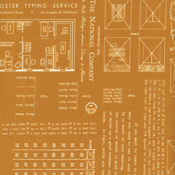 TYPE/ography C16850-CARAMEL by Lori Holt for Riley Blake Designs, Image