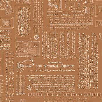 TYPE/ography C16850-CINNAMON by Lori Holt for Riley Blake Designs, Image